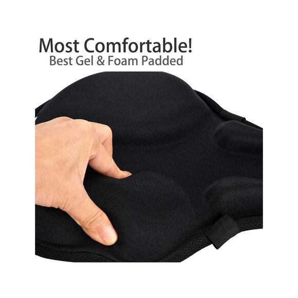 Daway Gel Bike Seat Cushion Cover Non-Slip Soft Padded Design - Picture 8 of 9
